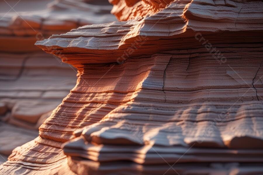 Foto Formações Rochosas Camadas Deserto Textura Natural