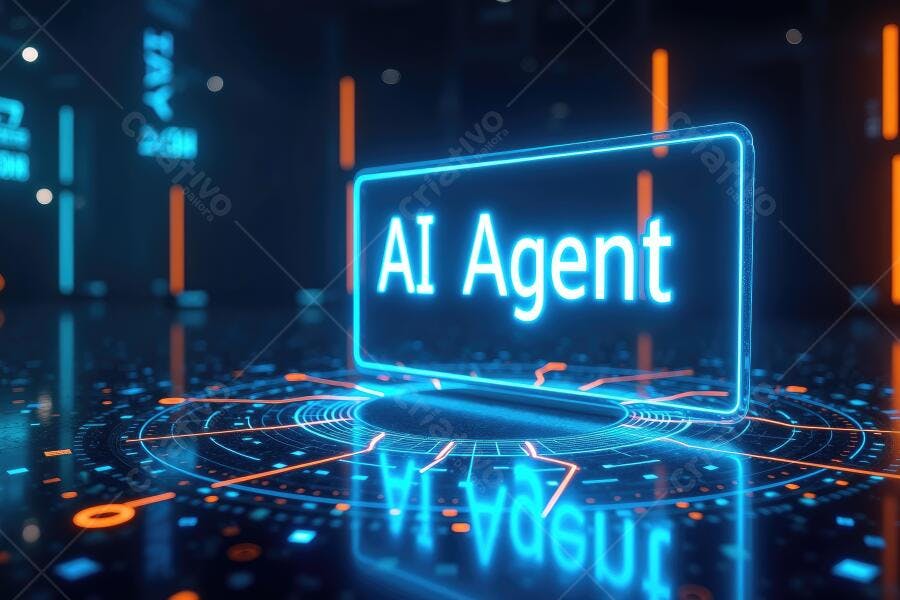 Foto Agente IA Inteligência Artificial Tecnologia Futuro
