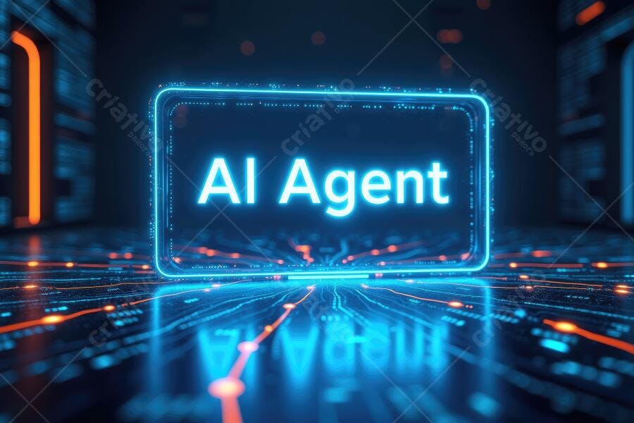 Foto Agente IA Inteligência Artificial Tecnologia Digital