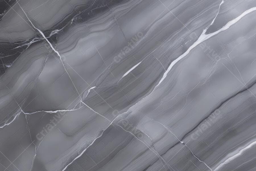 Foto Textura Mármore Cinza com Veios Brancos Abstrato