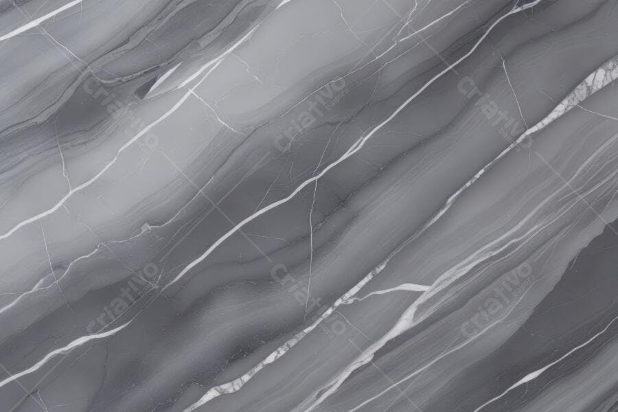 Foto Textura Mármore Cinza com Veios Brancos Abstrato
