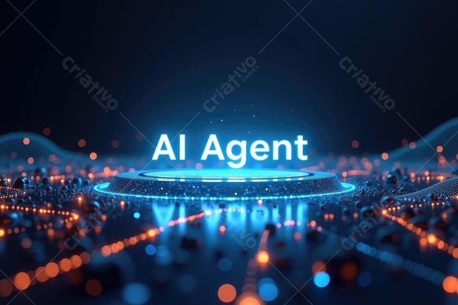 Foto Agente IA Inteligência Artificial Tecnologia Futuro