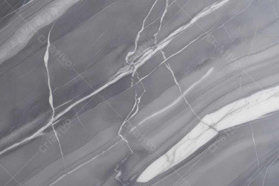 Foto Textura Mármore Cinza com Veios Brancos Abstrato