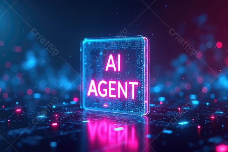 Foto AI Agent Inteligência Artificial Tecnologia Digital