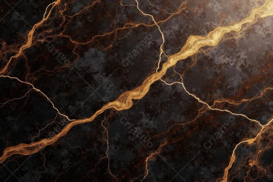 Foto Textura Mármore Preto Dourado Luxo Abstrato