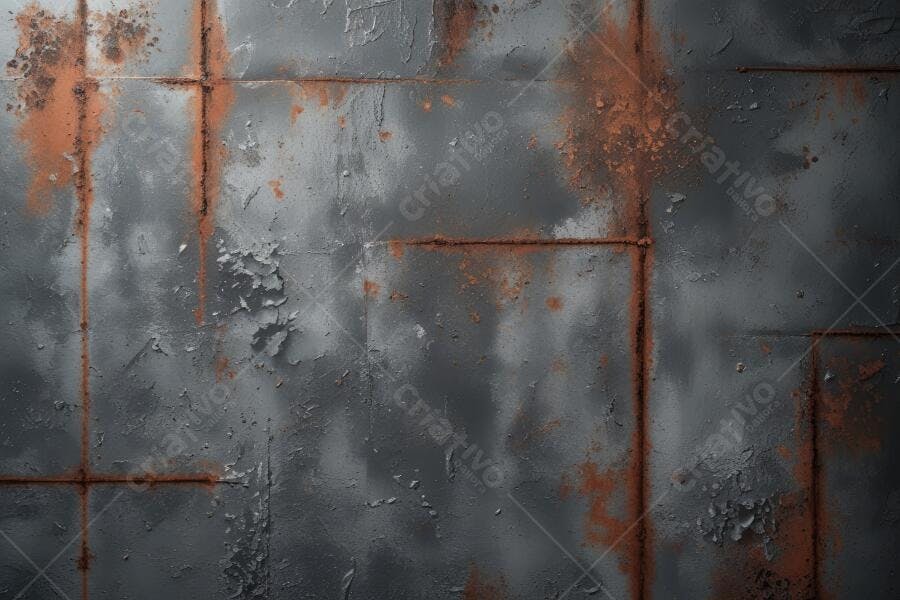 Foto Textura Metal Envelhecido Oxidado Ferrugem Industrial