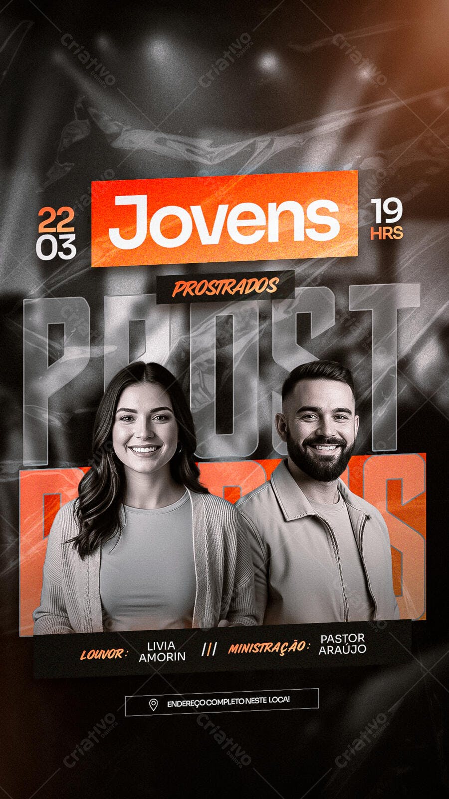 Story Instagram Evento Jovens Igreja PSD Editável