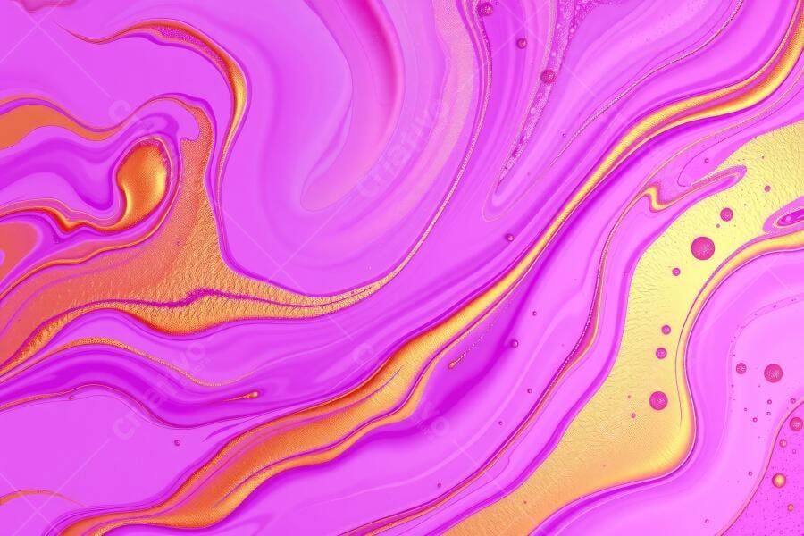 Foto Abstrato Líquido Mármore Rosa Dourado Textura Fluida