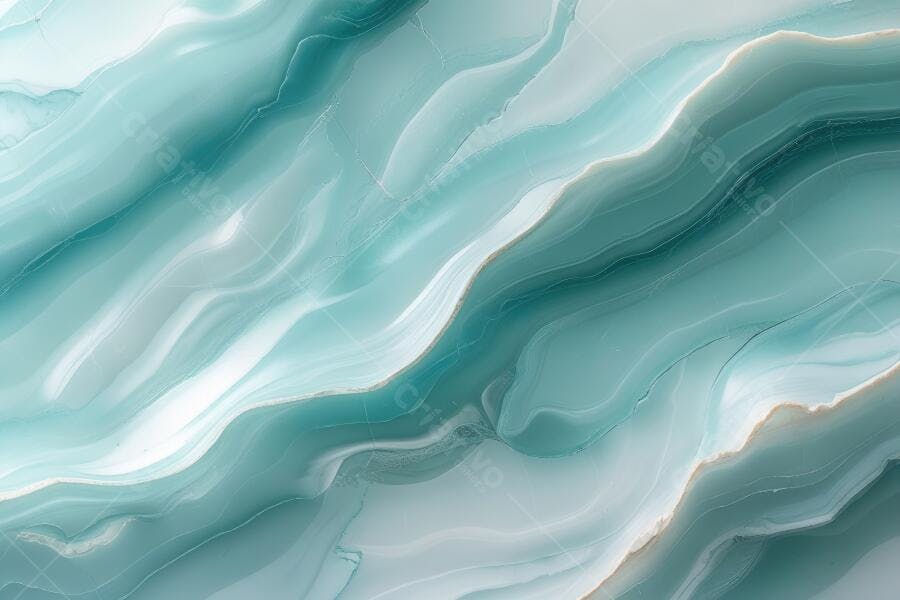 Textura Abstrata Fluida Azul Água Ondas Marmorizadas