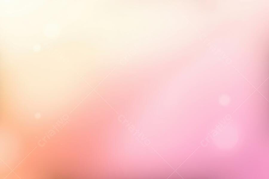 Fundo Desfocado Gradiente Rosa e Pêssego com Bokeh Suave