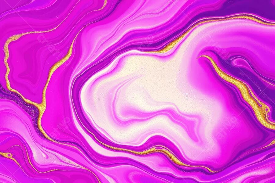 Textura Abstrata Mármore Líquido Rosa Dourado Fluido