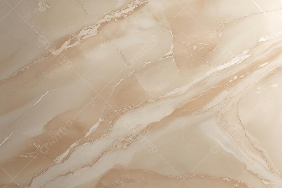 Foto Textura Mármore Bege com Veios Brancos e Dourados