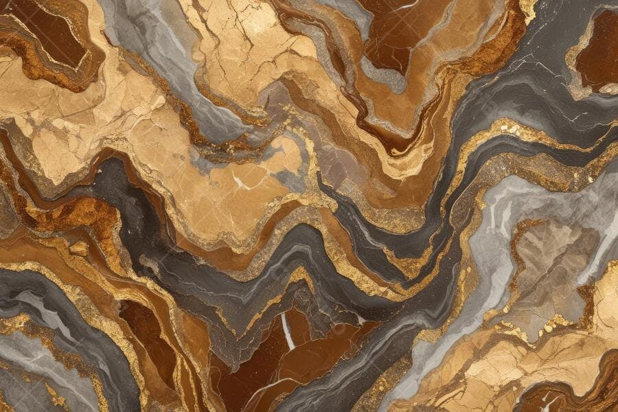 Textura Mármore Dourado Marrom Abstrato Luxo Fundo