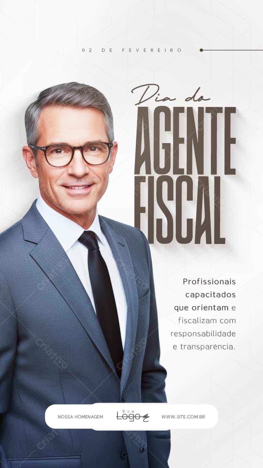 Story Dia do Agente Fiscal 02 de Fevereiro PSD Editável