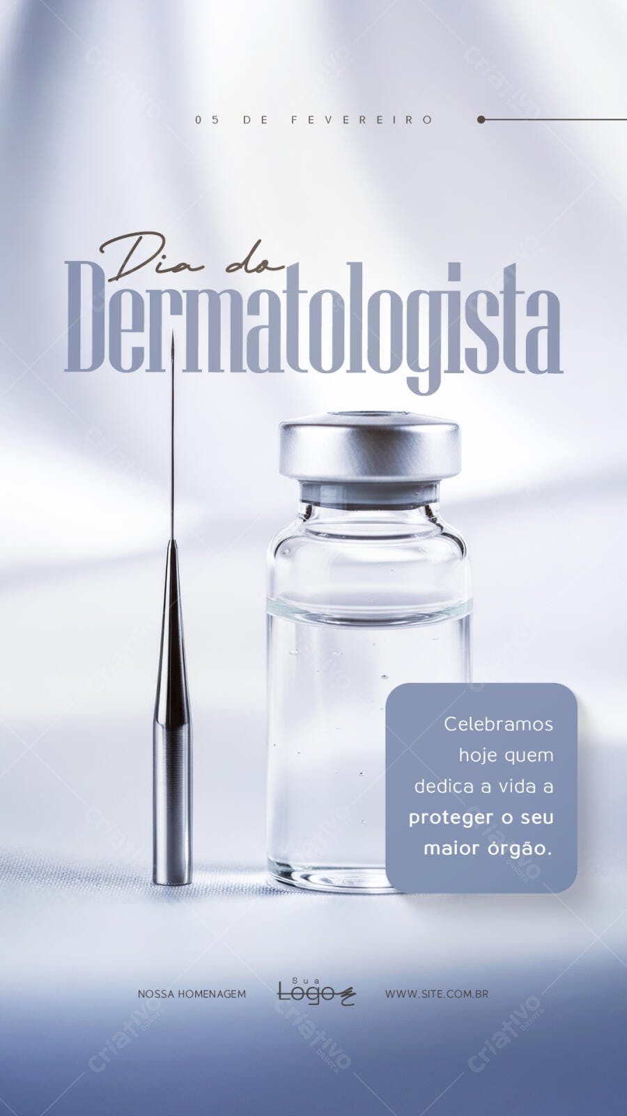 Story Dia da Dermatologista 05 de Fevereiro PSD Editável