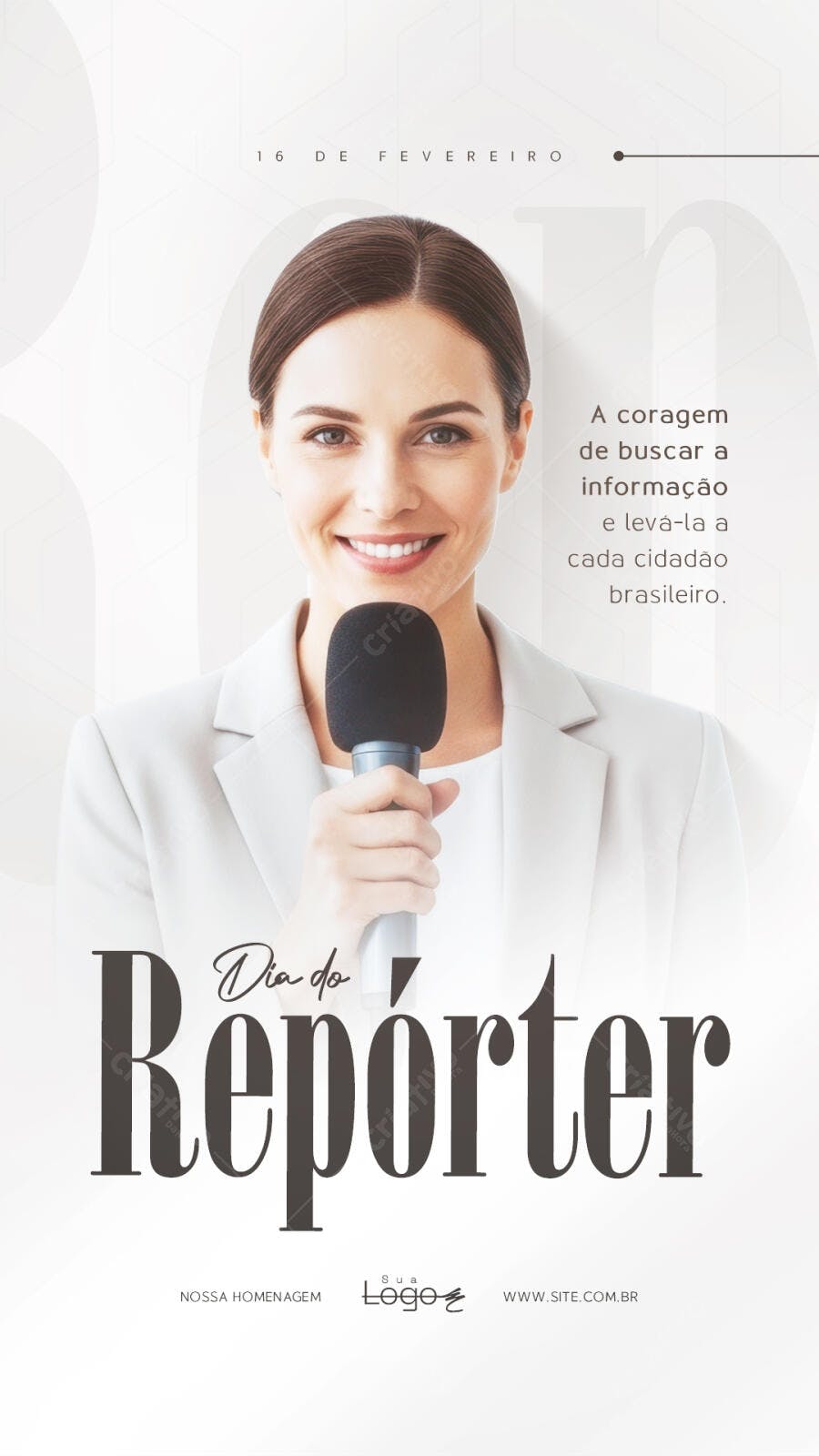 Story Dia do Repórter 16 de Fevereiro PSD Editável