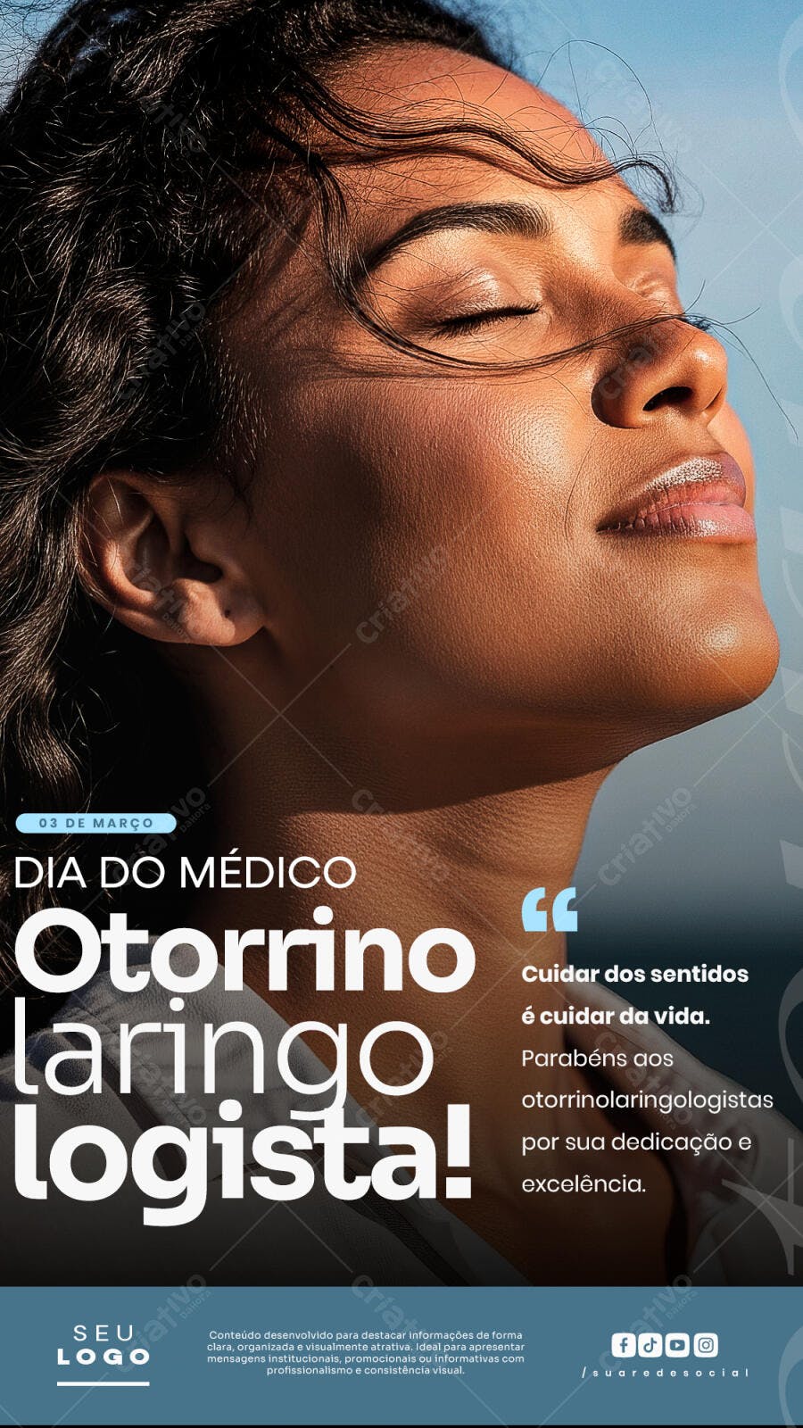 Story Dia do Médico Otorrinolaringologista PSD Editável