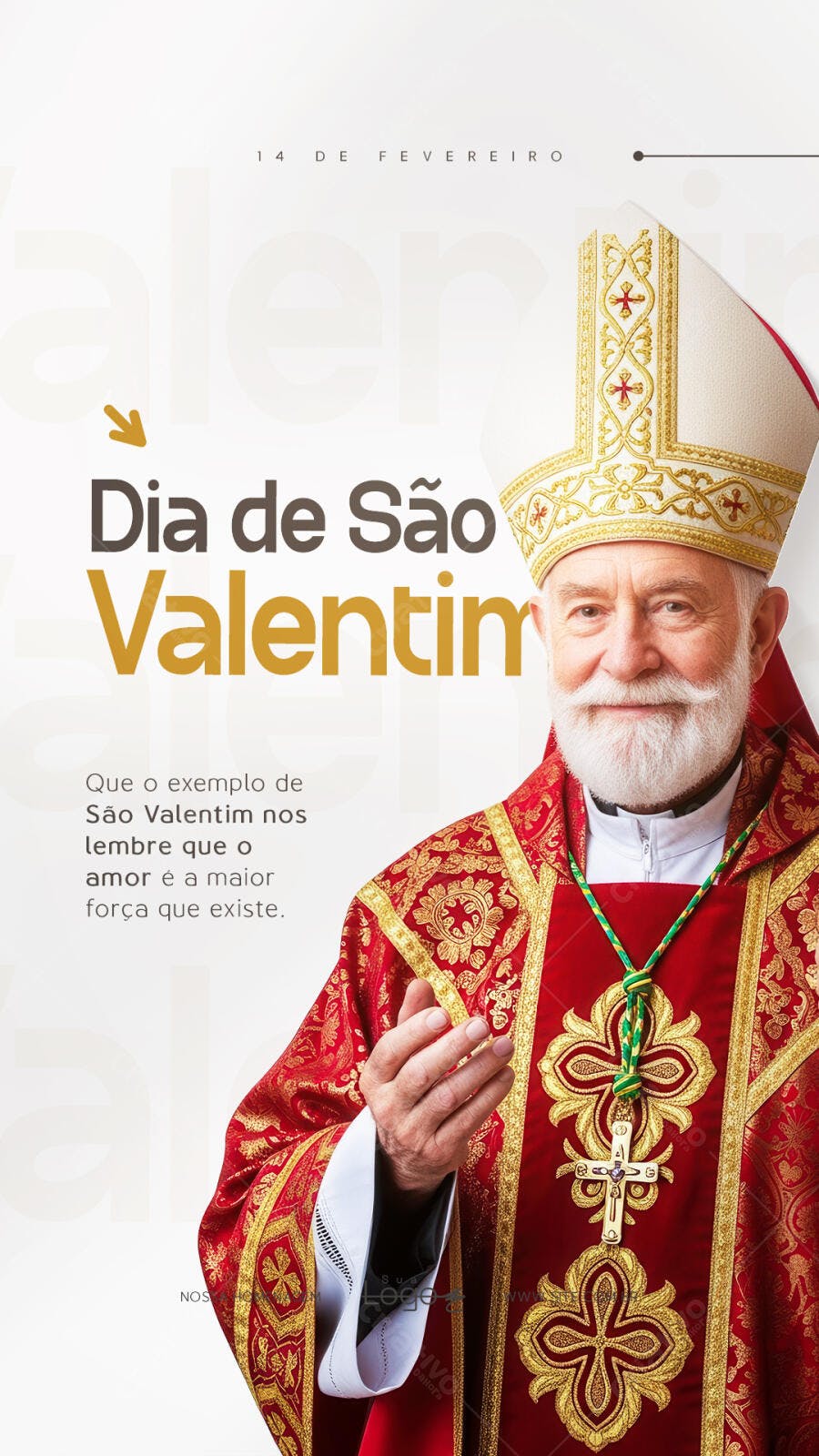 Story Dia de São Valentim 14 de Fevereiro PSD Editável