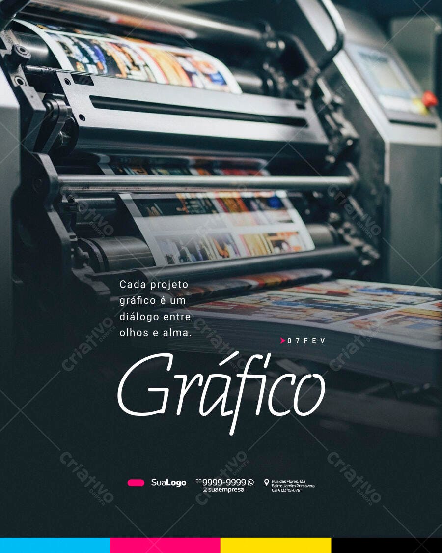 Post Instagram Gráfica Profissional PSD Editável
