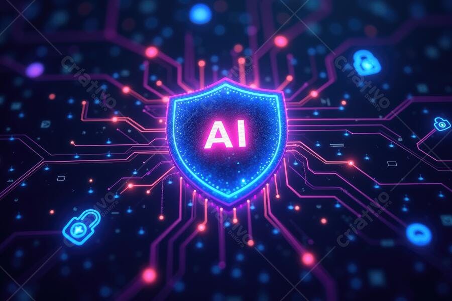 Foto Escudo IA Inteligência Artificial Segurança Cibernética