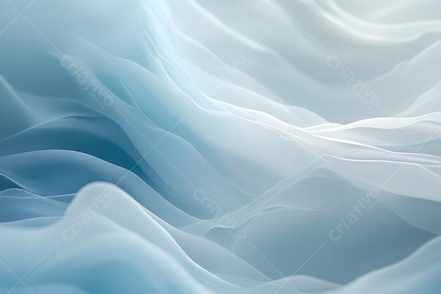 Fundo Abstrato Ondas Azuis Brancas Fluido Suave