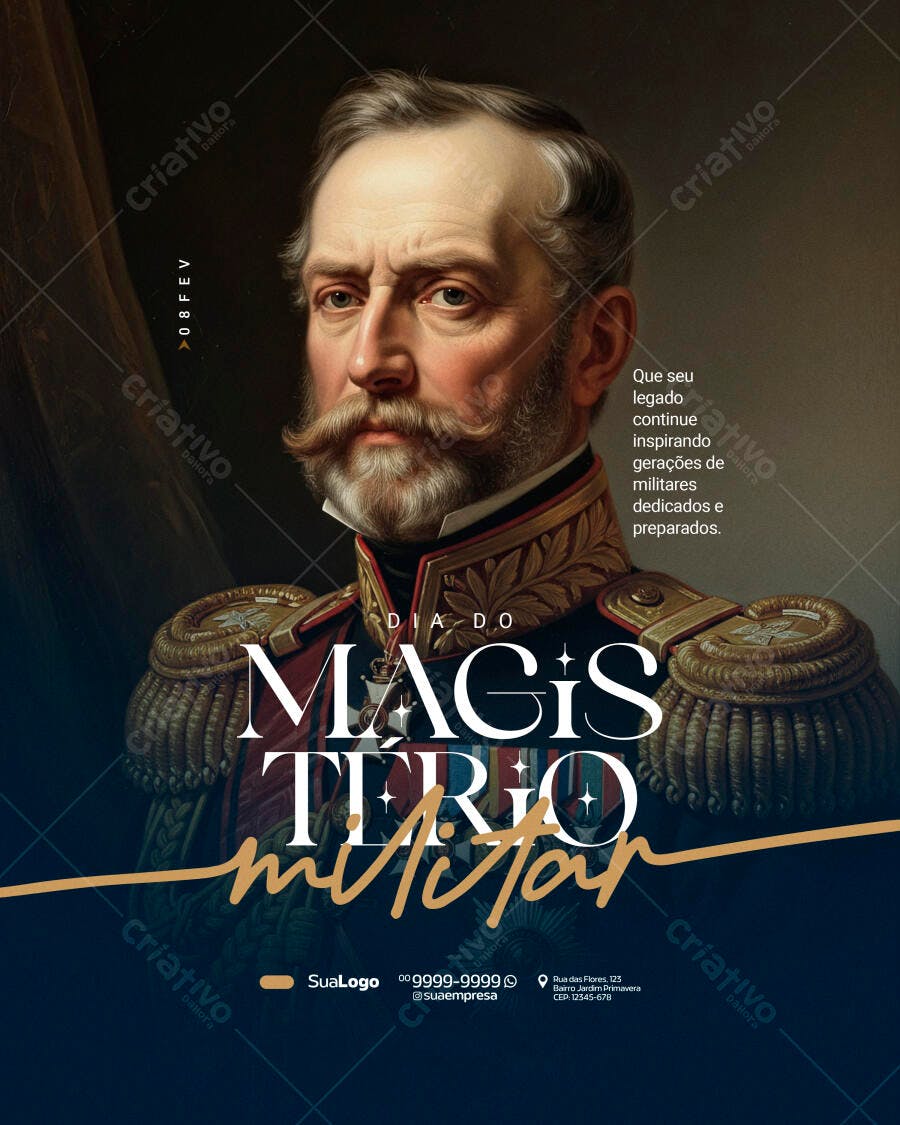 Post Dia do Magistério Militar PSD Editável