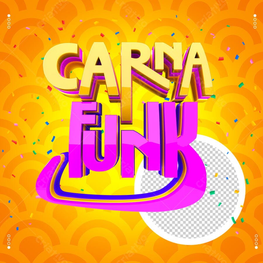 Carnafunk Carnaval Bloco de Rua PSD Editável