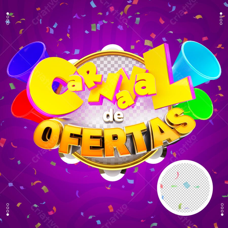 Carnaval de Ofertas Promoção PSD Editável
