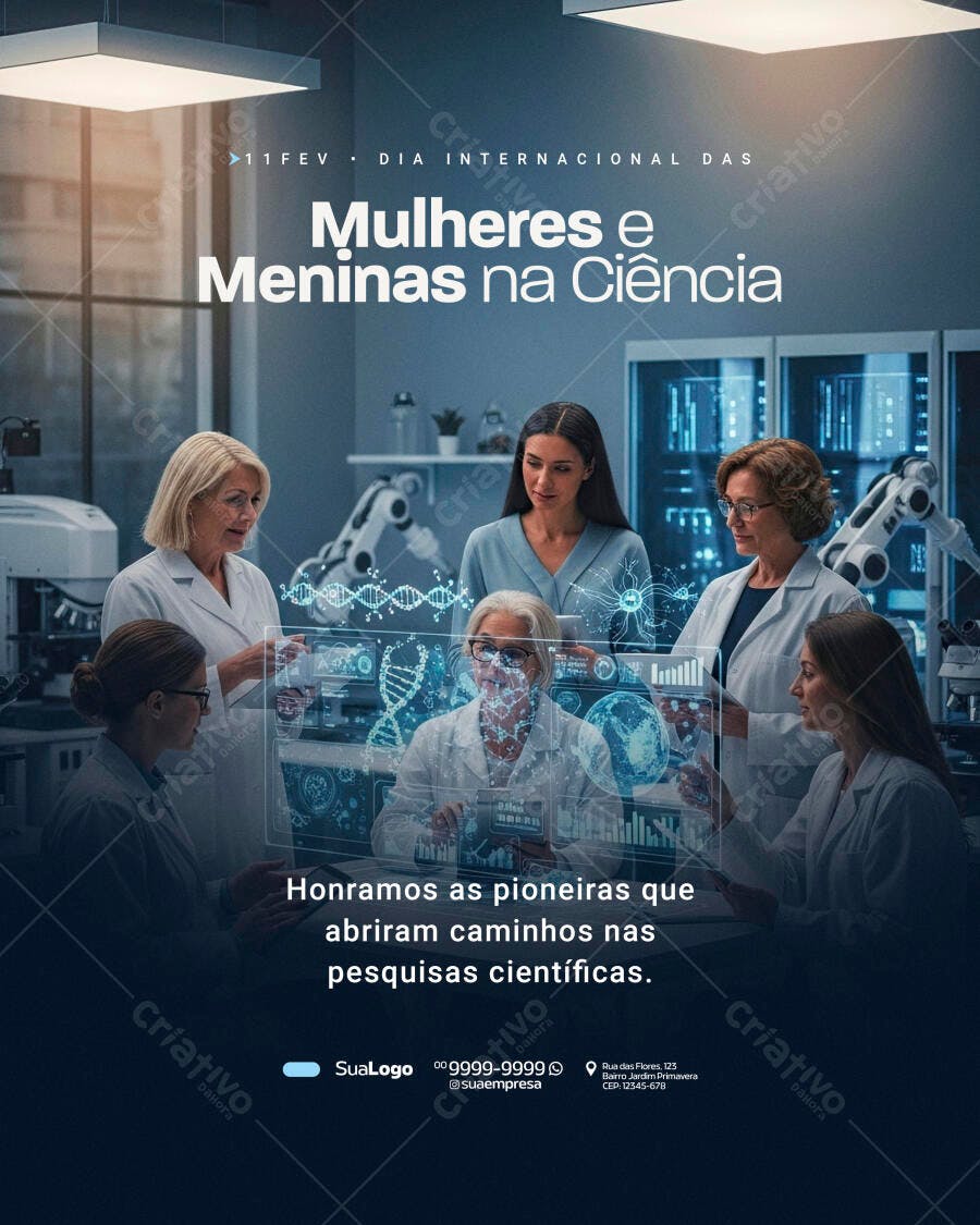 Post Dia Internacional Mulheres e Meninas na Ciência PSD