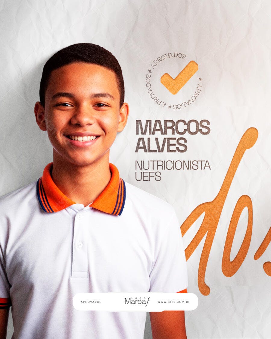 Post Instagram Nutricionista Marcos Alves PSD Editável