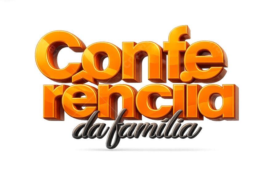 Elemento 3D Conferência da Família PNG Fundo Transparente