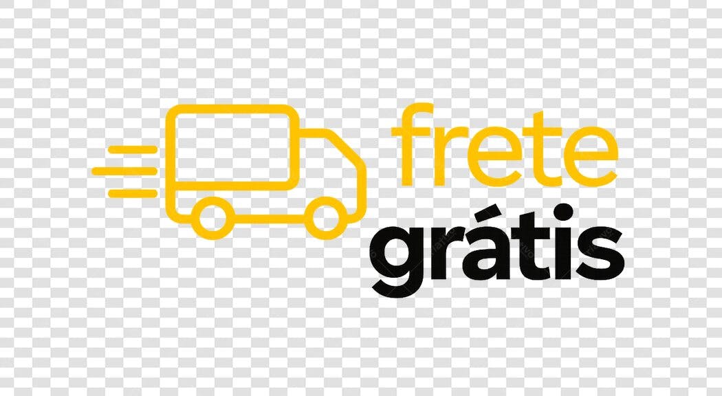 Ícone Caminhão Frete Grátis Flat Design PNG Fundo Transparente