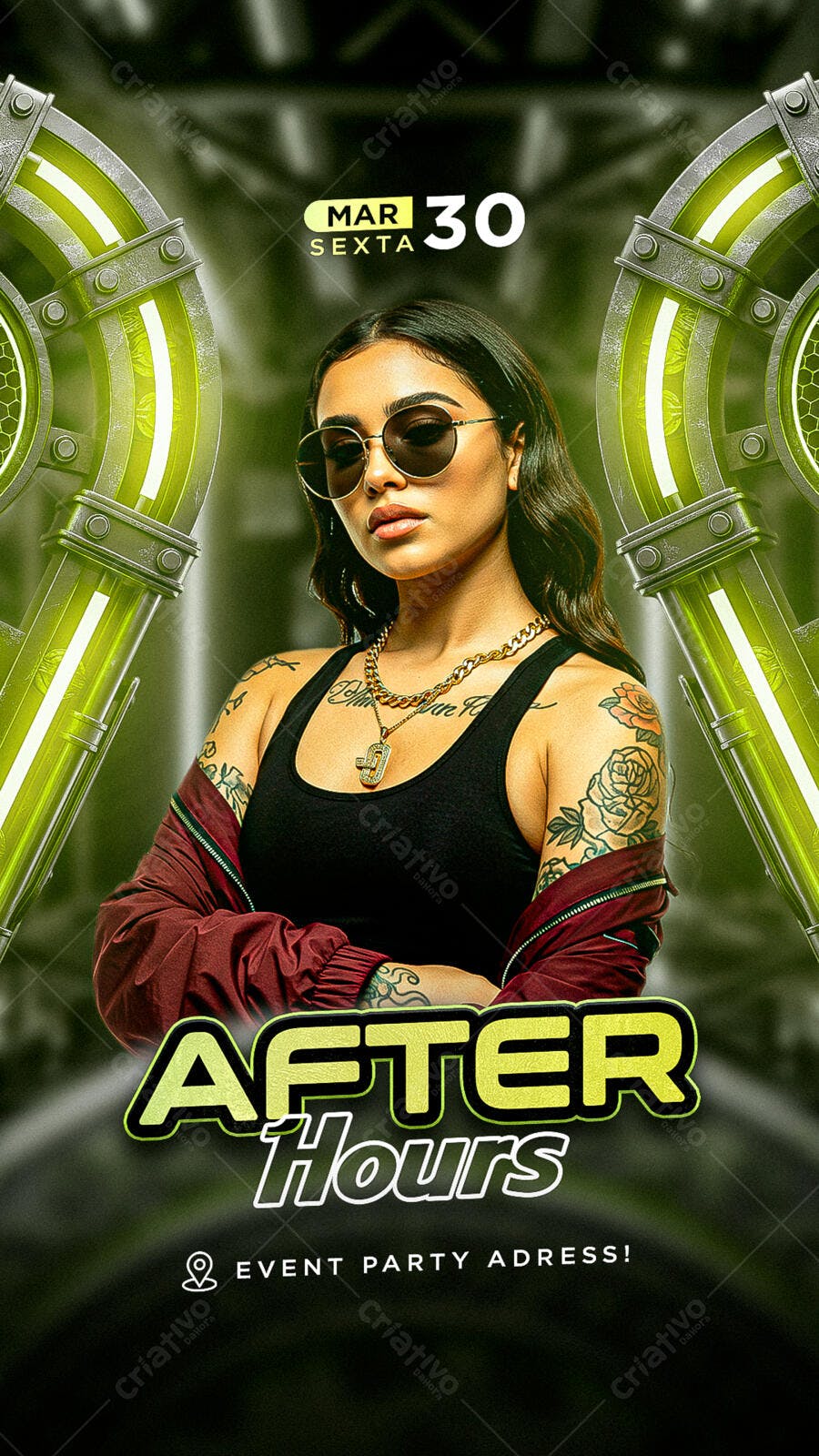 Story Instagram After Hours Balada PSD Editável