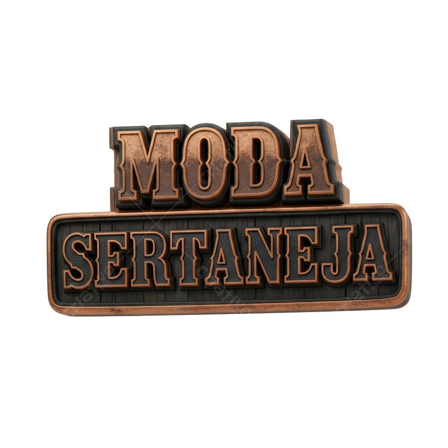 Foto Letreiro 3D Moda Sertaneja Estilo Rústico Country