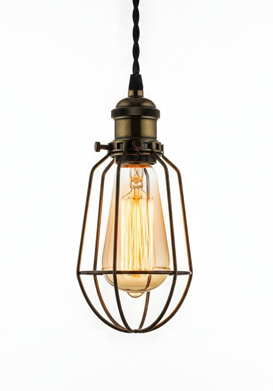 Foto Lâmpada Edison Vintage Estilo Industrial Iluminação Retrô