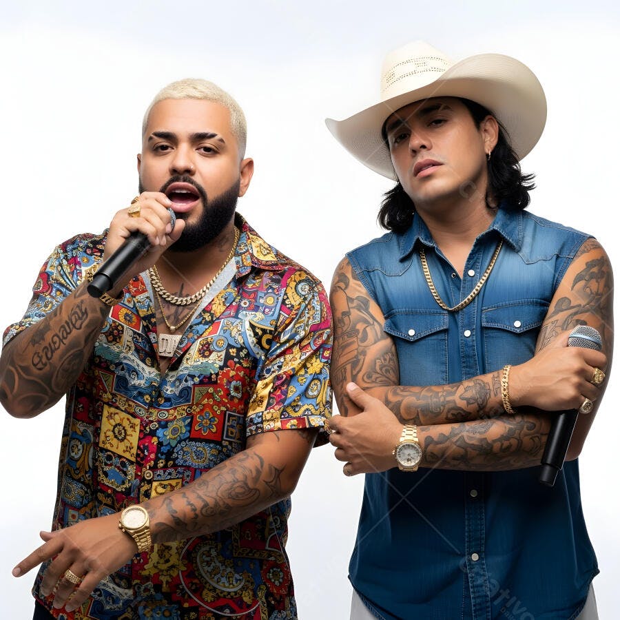 Foto Cantores Sertanejo Universitário Dupla Musical Estúdio