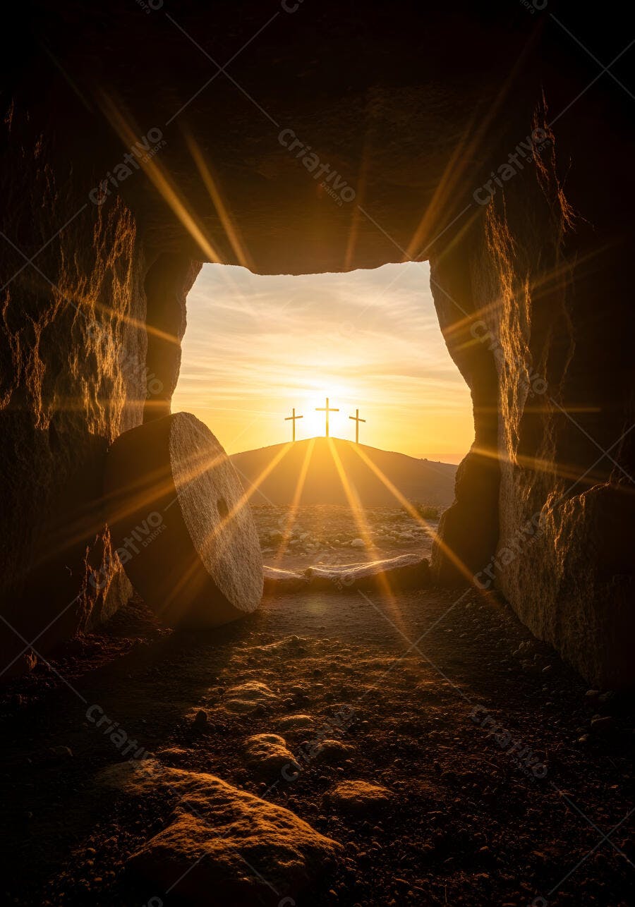 Foto Túmulo Vazio Jesus Cristo Ressurreição Páscoa