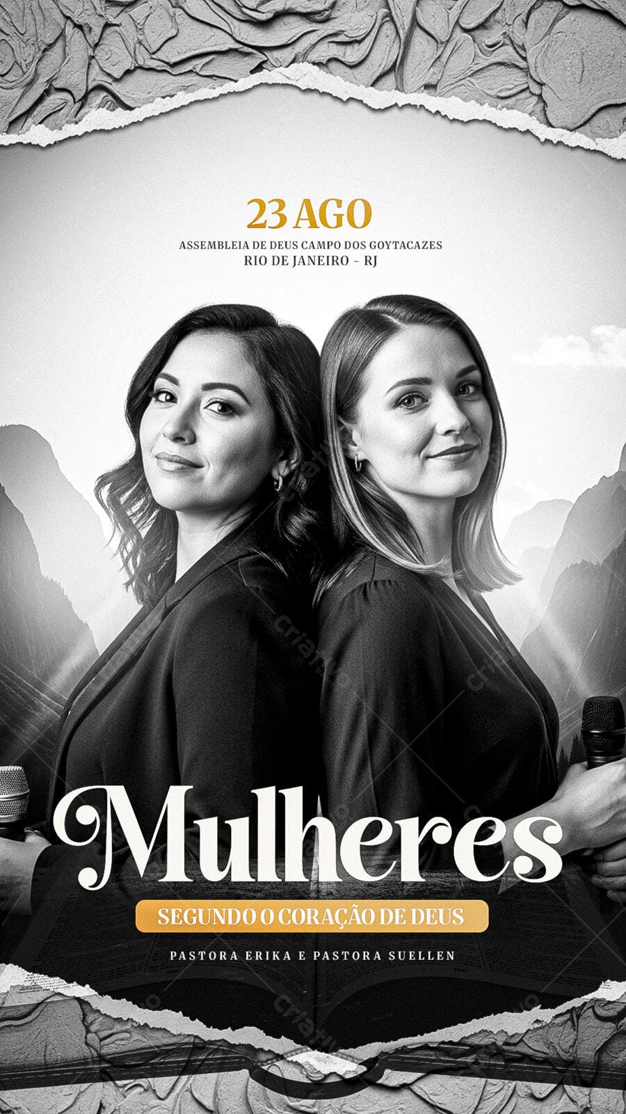 Story Instagram Mulheres Cristãs Igreja PSD Editável