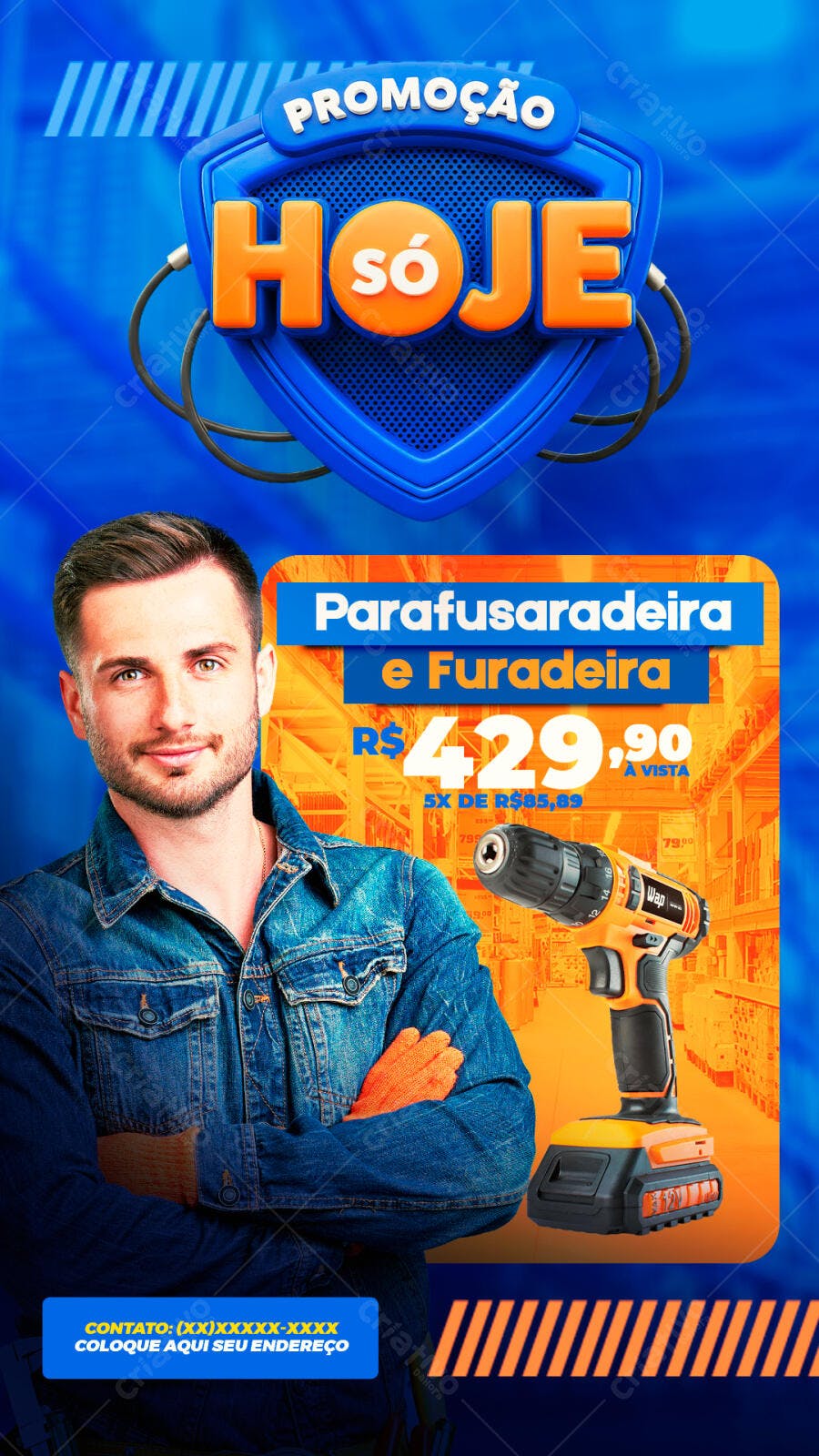Story Instagram Promoção Ferramentas PSD Editável