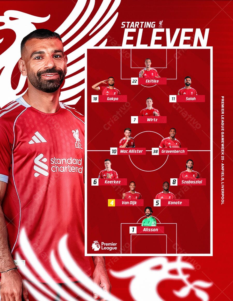 Post Instagram Escalação Futebol Time PSD Editável