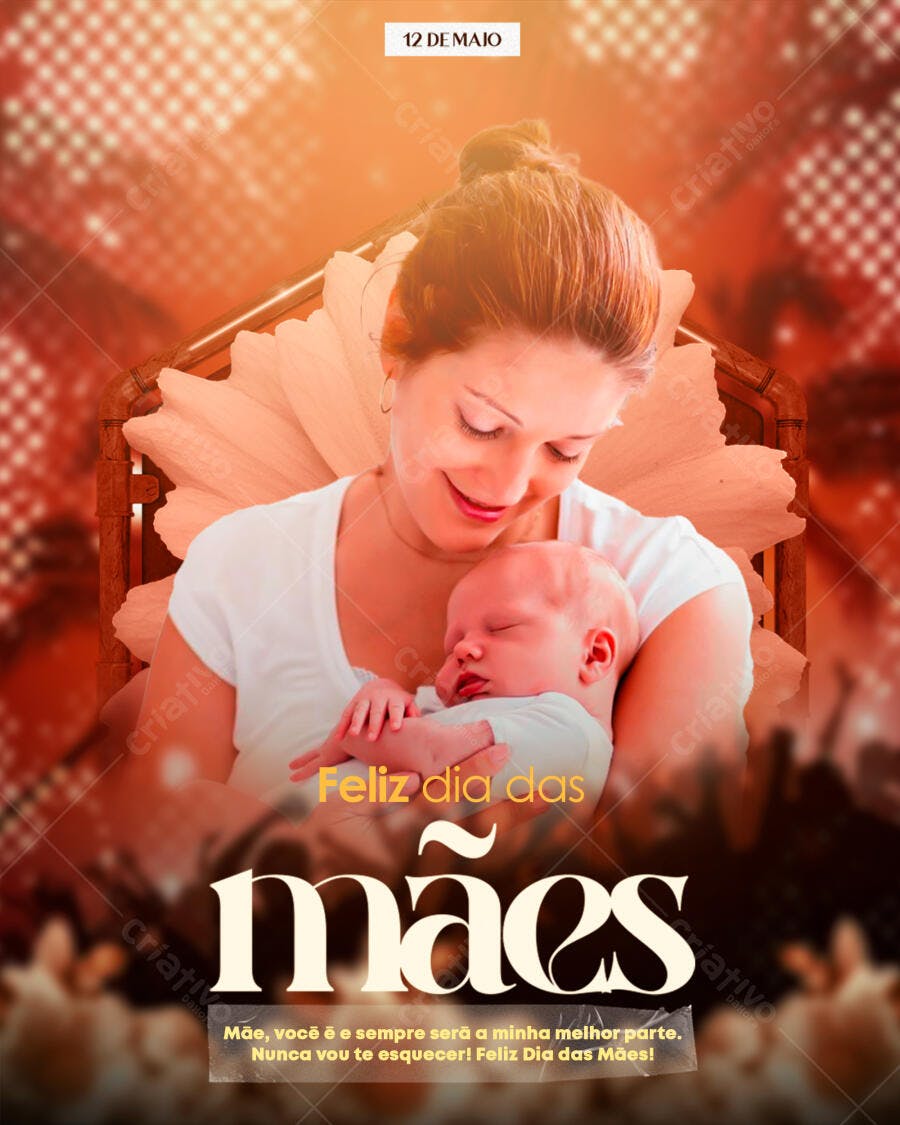 Post Instagram Dia das Mães 12 de Maio PSD Editável