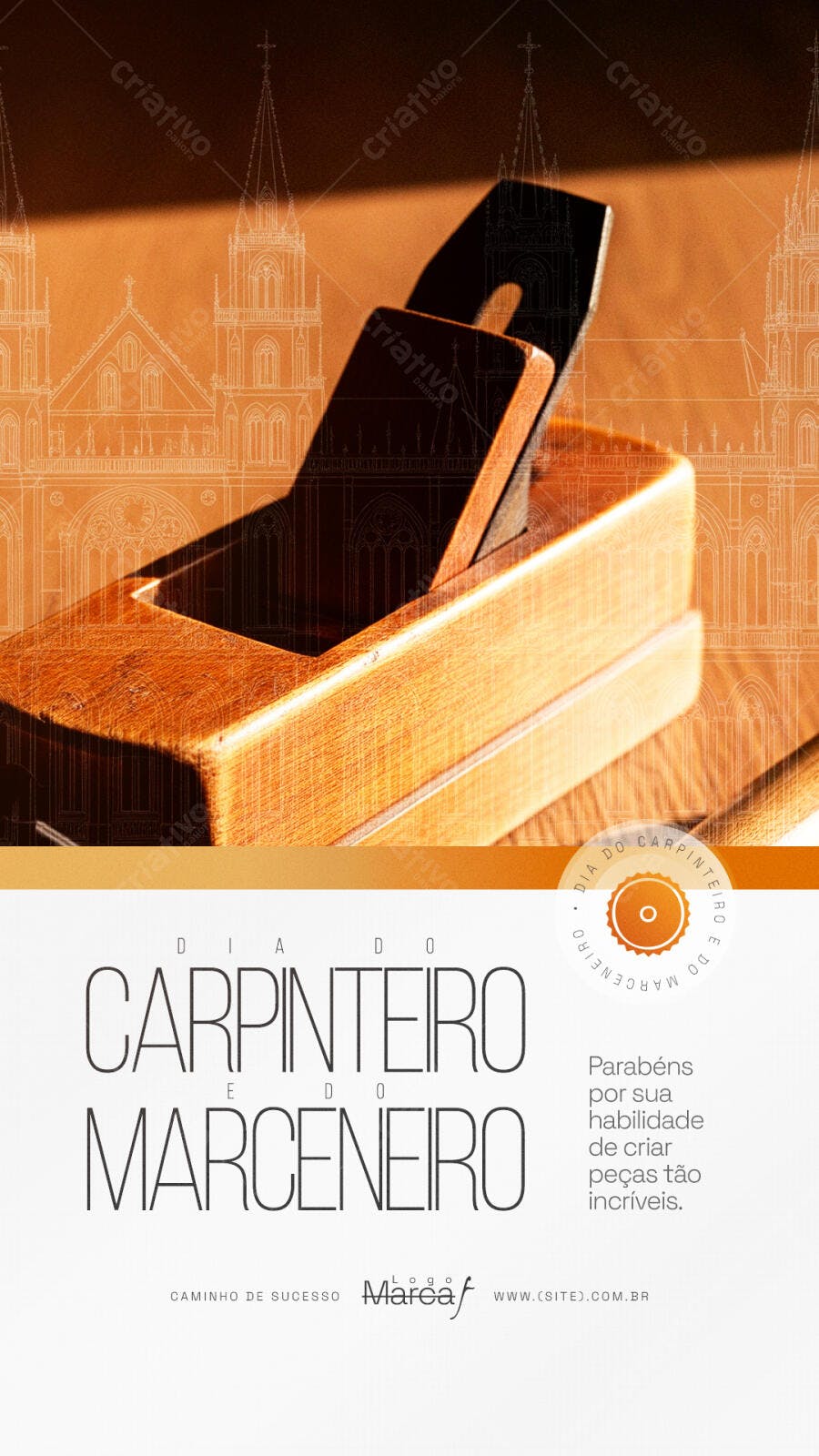 Post Dia do Carpinteiro e Marceneiro PSD Editável
