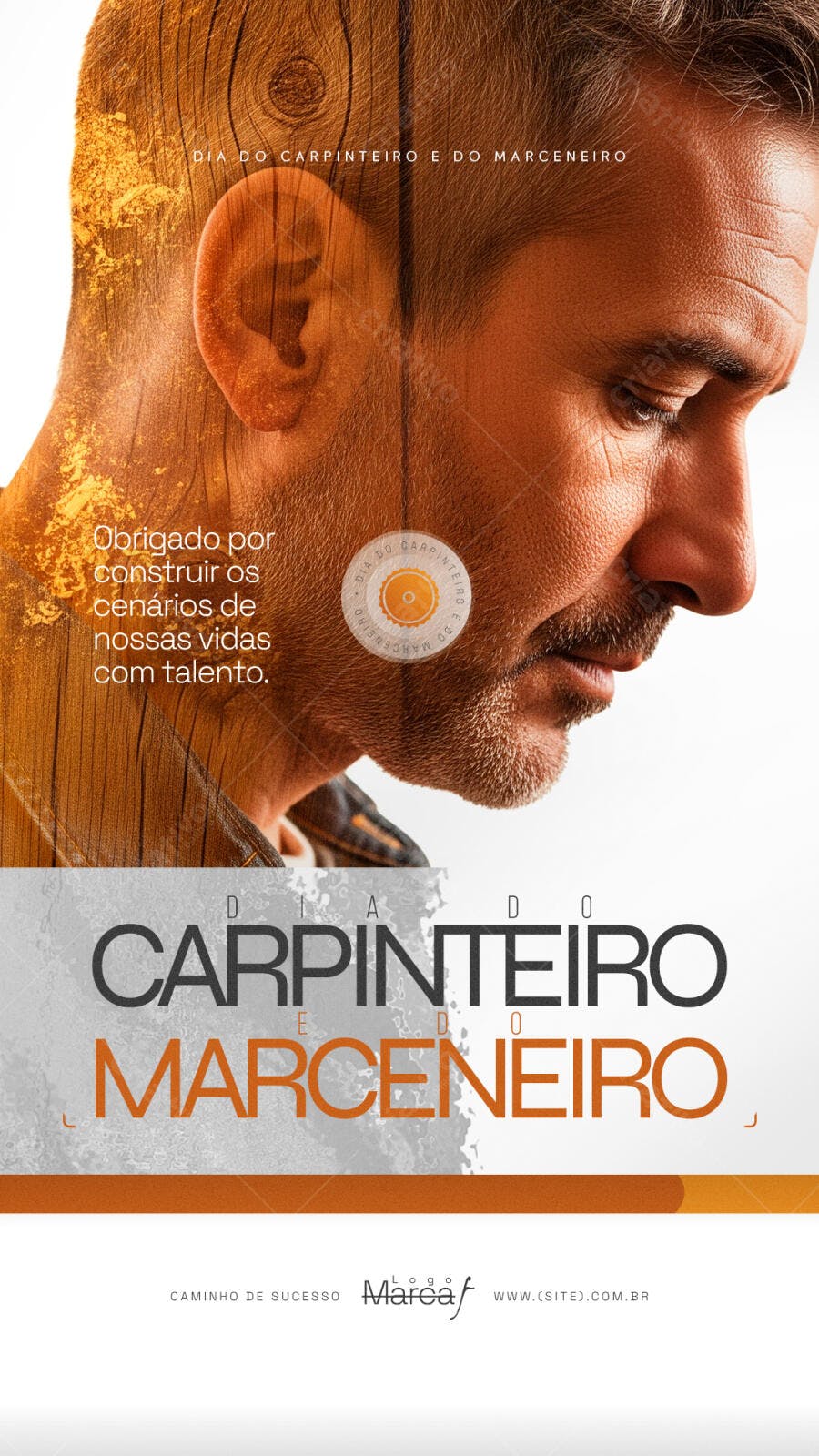 Post Dia do Carpinteiro e Marceneiro PSD Editável