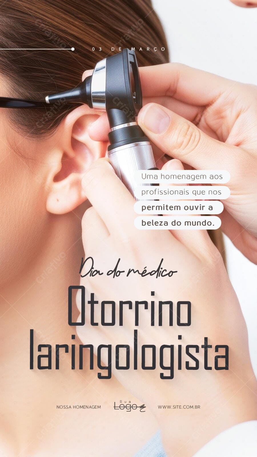 Story Dia do Otorrinolaringologista PSD Editável