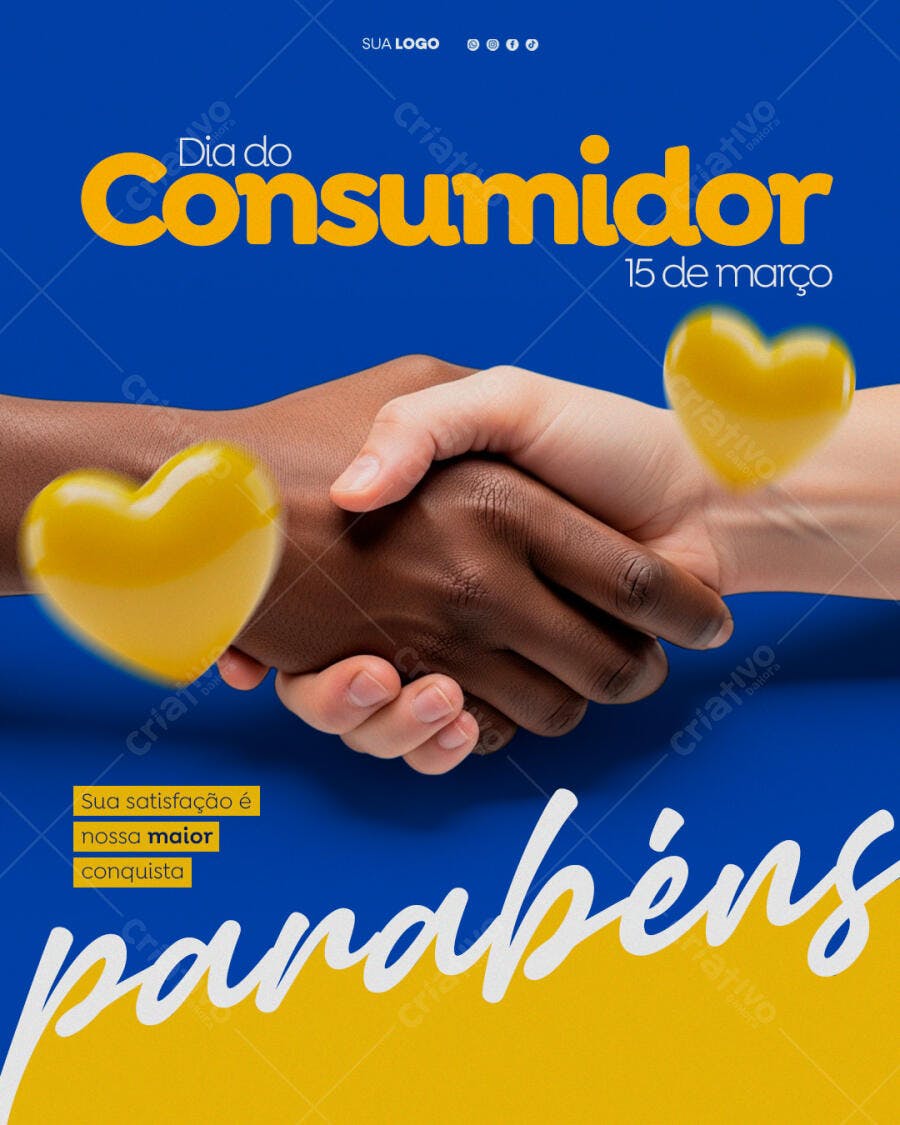 Post Instagram Dia do Consumidor 15 de Março PSD Editável
