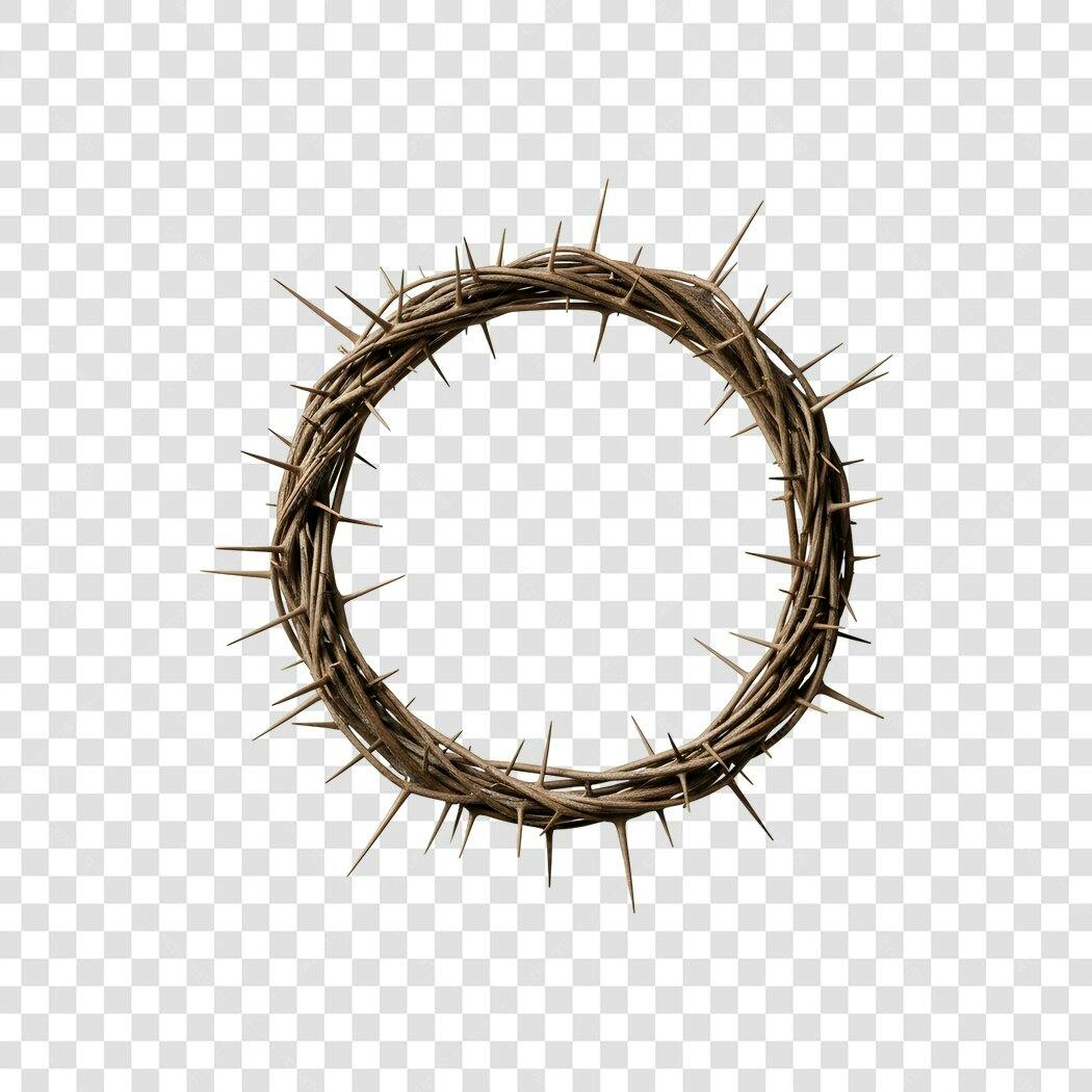 Foto Recortada Coroa de Espinhos Páscoa PNG Fundo Transparente