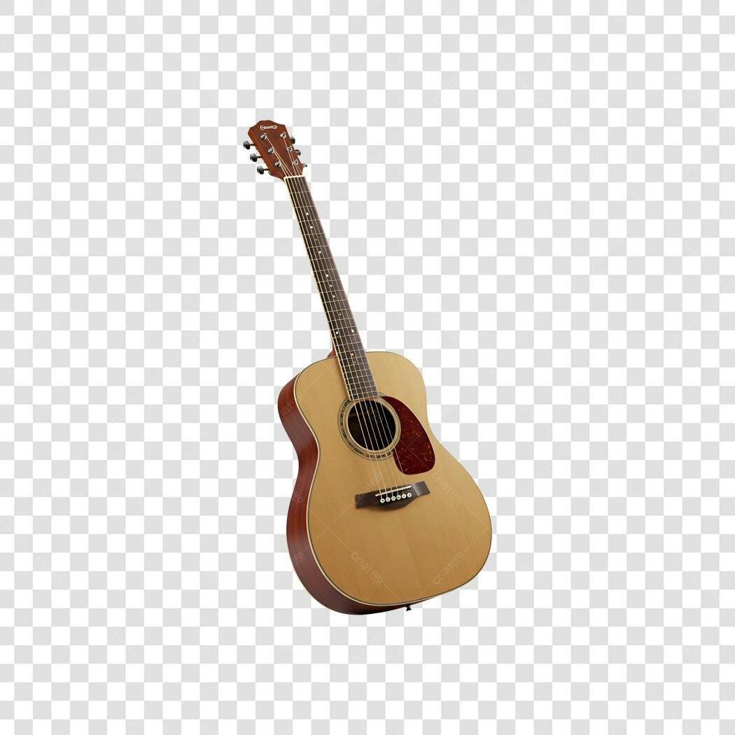 Foto Recortada Violão Acústico Instrumento Musical PNG Fundo Transparente