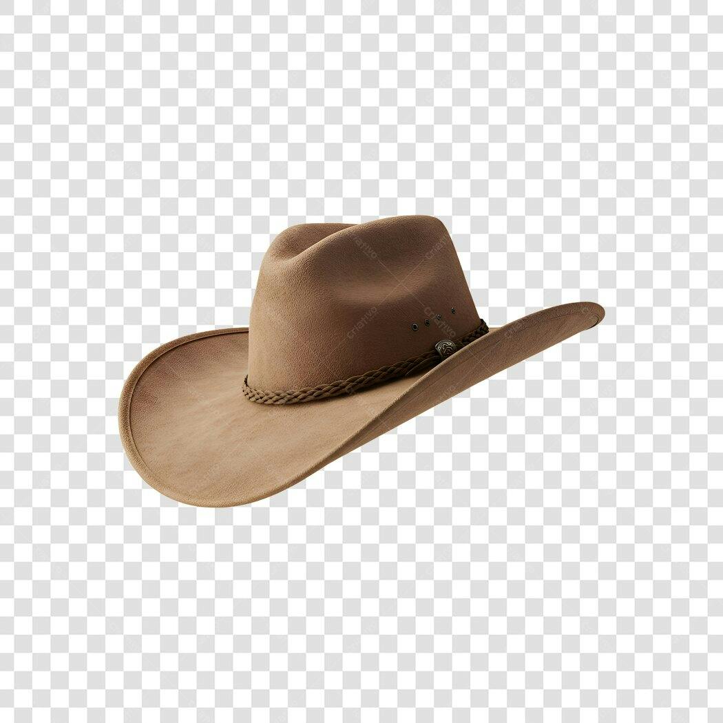Foto Recortada Chapéu Cowboy Marrom PNG Fundo Transparente