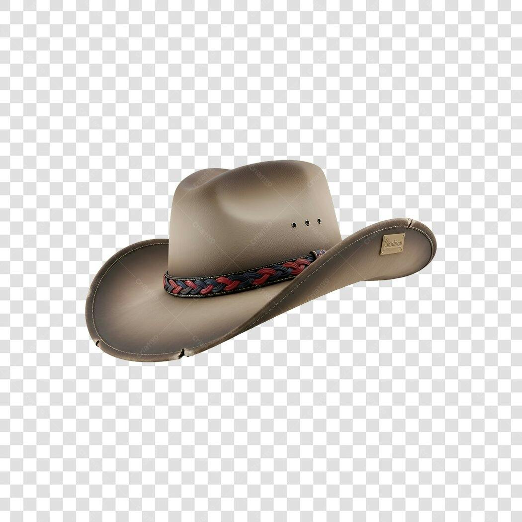 Foto Recortada Chapéu Cowboy Marrom PNG Fundo Transparente
