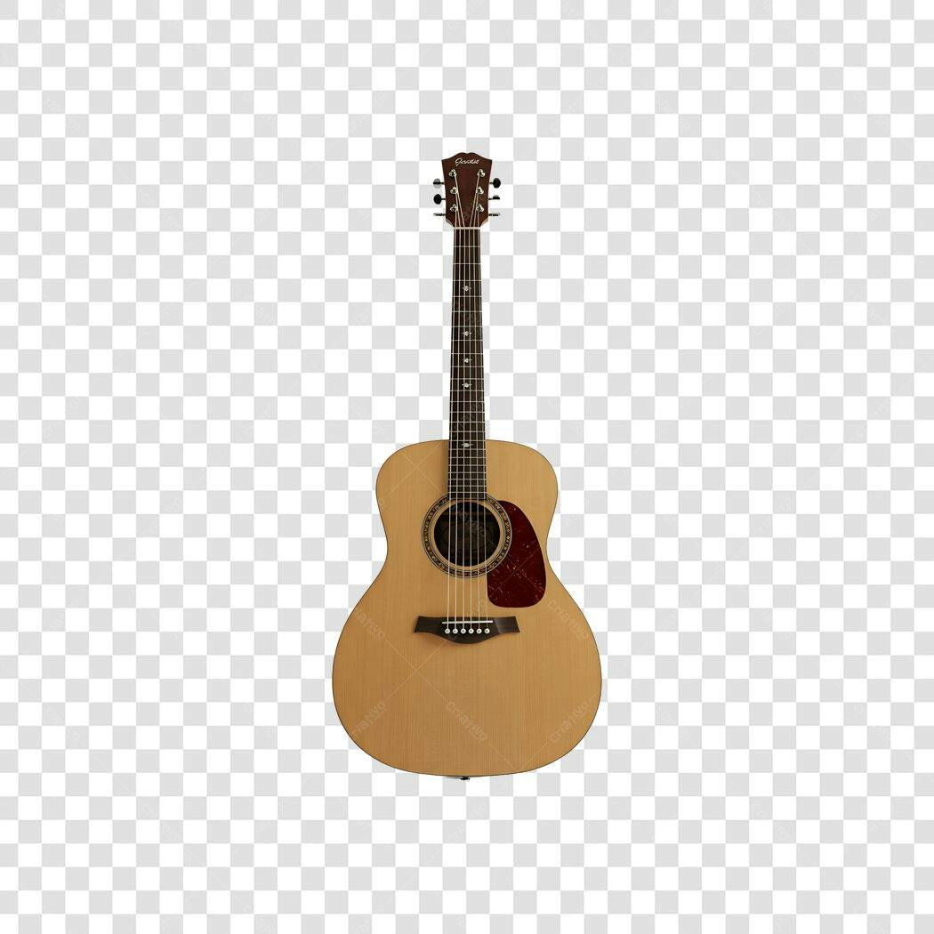 Foto Recortada Violão Acústico Instrumento Musical PNG Fundo Transparente